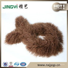 Длинные Волосы Монгольский Шерсти Овечки Шарф